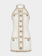 Balmain Embellished Tweed Mini Dress