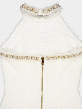 Balmain Embellished Tweed Mini Dress