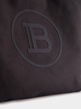 Balmain Embroidered Logo Canvas and leather Grocery Bag