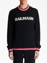 Balmain Logo-Jacquard Merino Jumper