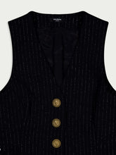Balmain Lurex Striped Vest Top