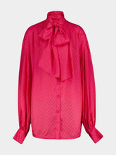 Balmain Mini Monogram Silk Shirt