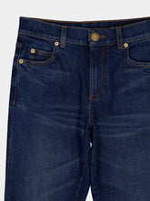 Balmain Navy Blue Flared Cotton Jeans