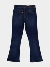Balmain Navy Blue Flared Cotton Jeans