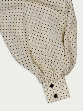 Balmain Printed Pussy Bow Silk Blouse