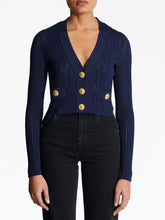 Balmain V-Neck Cropped Cardigan