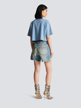 Balmain Vintage Fringed Denim Shorts