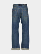 Balmain Vintage Logo-Patch Cotton Jeans