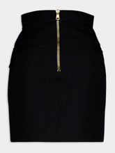 Balmain Virgin Wool Mini Skirt
