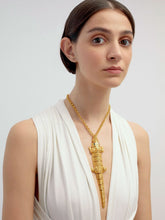 Begüm Khan Crocodile gold necklace