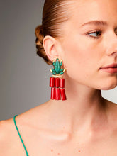 Begüm KhanFrog Coral emerald earrings at Fashion Clinic | PDP - Fashion Clinic