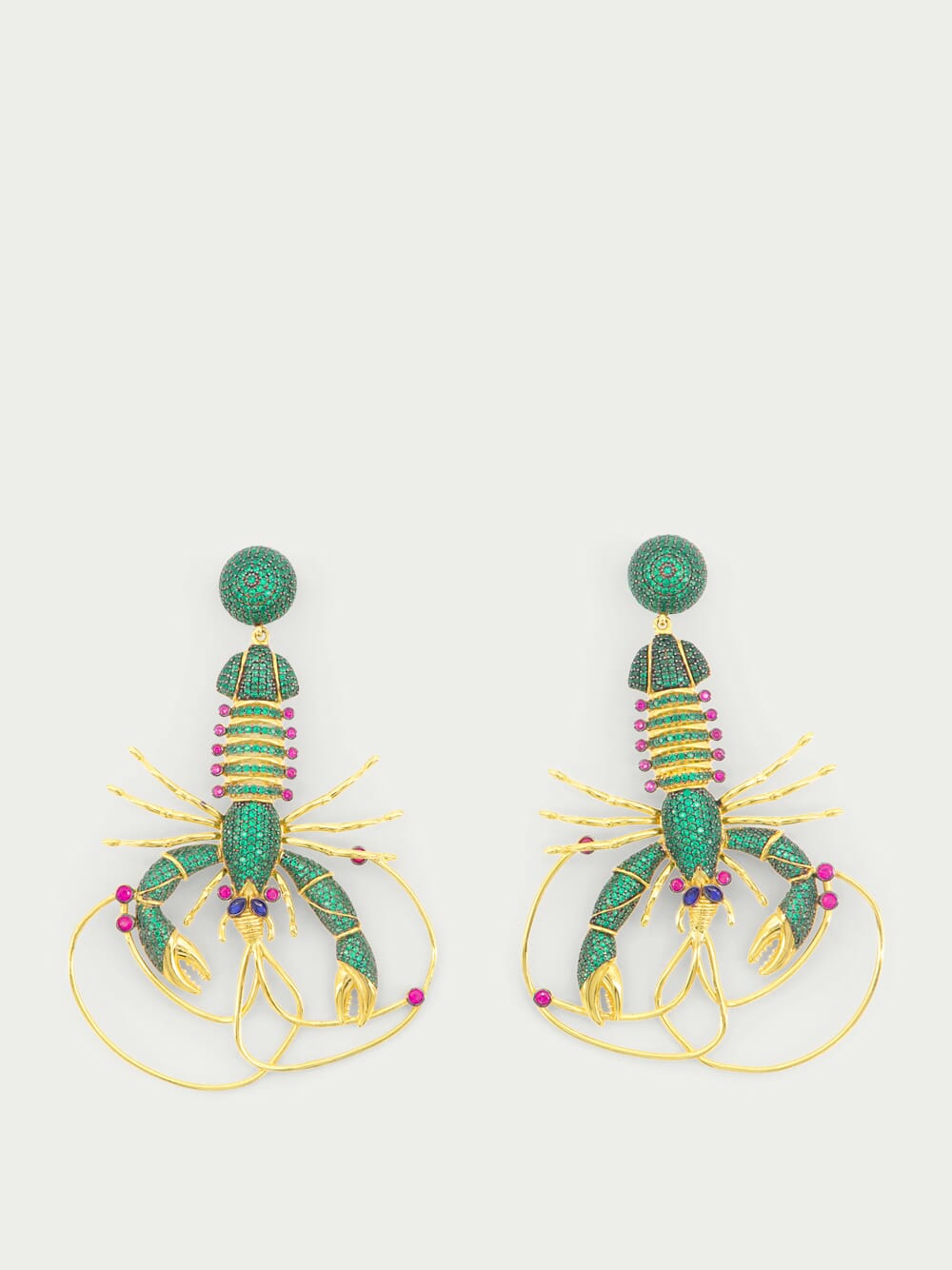 Begüm KhanLobster St.Barts Crystal Earrings at Fashion Clinic