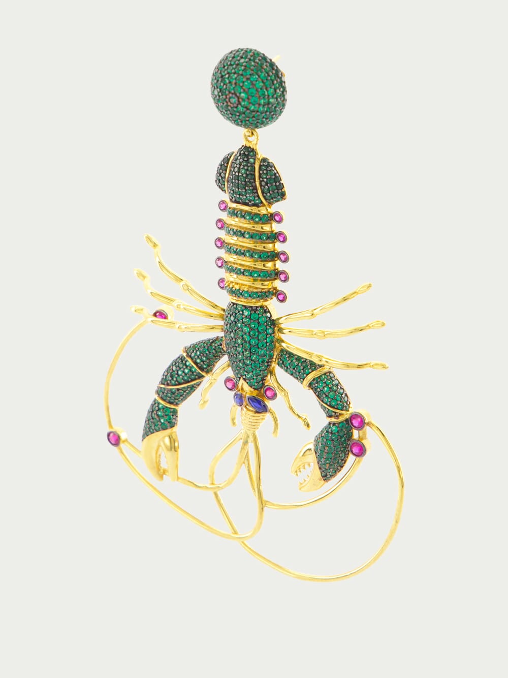 Begüm KhanLobster St.Barts Crystal Earrings at Fashion Clinic