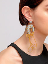 Begüm Khan Shrimp crystal earrings