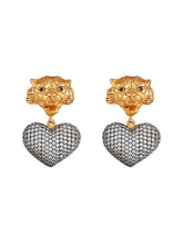 Begüm Khan Tiger Heart crystal earrings