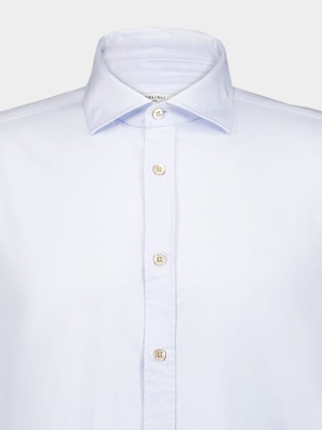 BoglioliSpread-Collar Cotton Shirt at Fashion Clinic