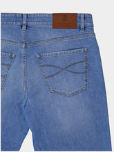 Brunello Cucinelli Straight-Leg Blue Cotton Jeans