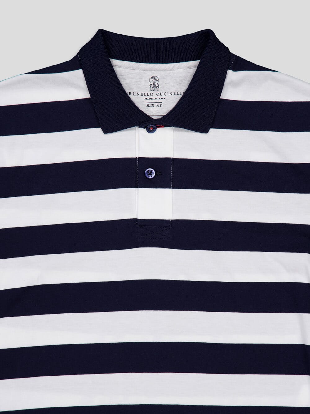 Brunello CucinelliStriped Polo Shirt at Fashion Clinic