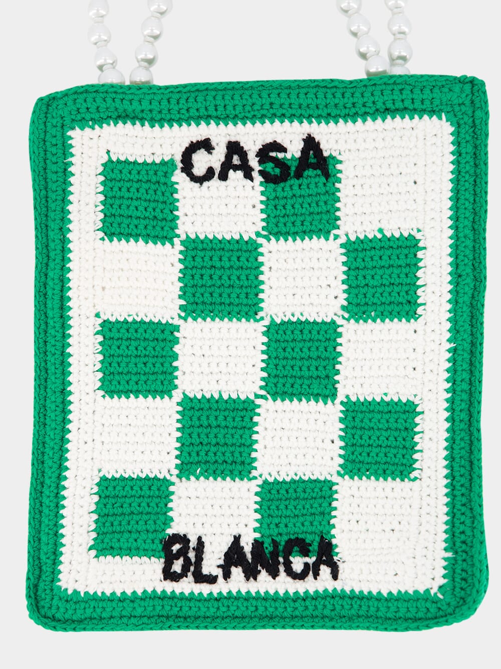 CasablancaBeaded Detailing Crochet Bag at Fashion Clinic