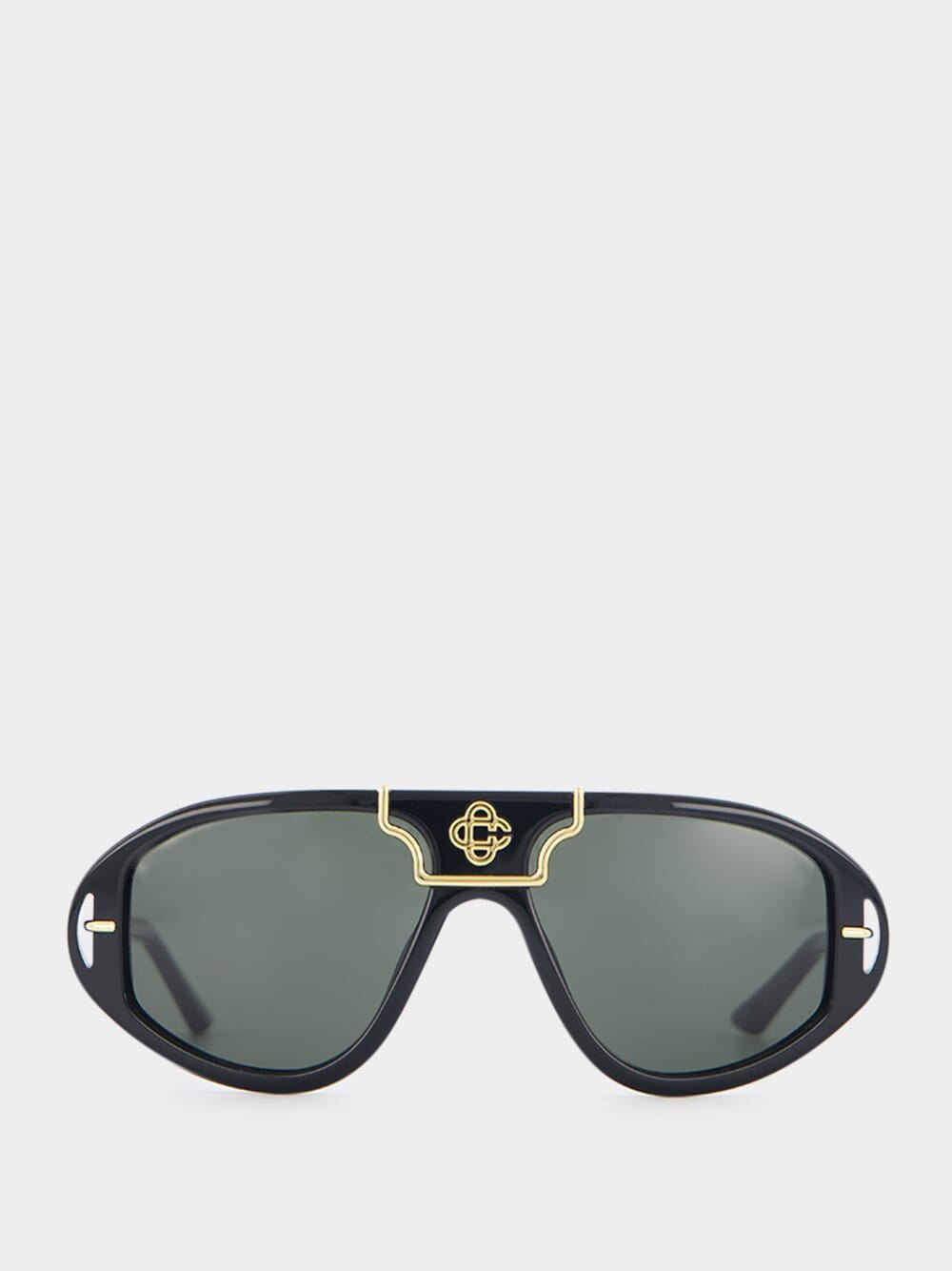 CasablancaBlack & Gold The Hacienda Sunglasses at Fashion Clinic