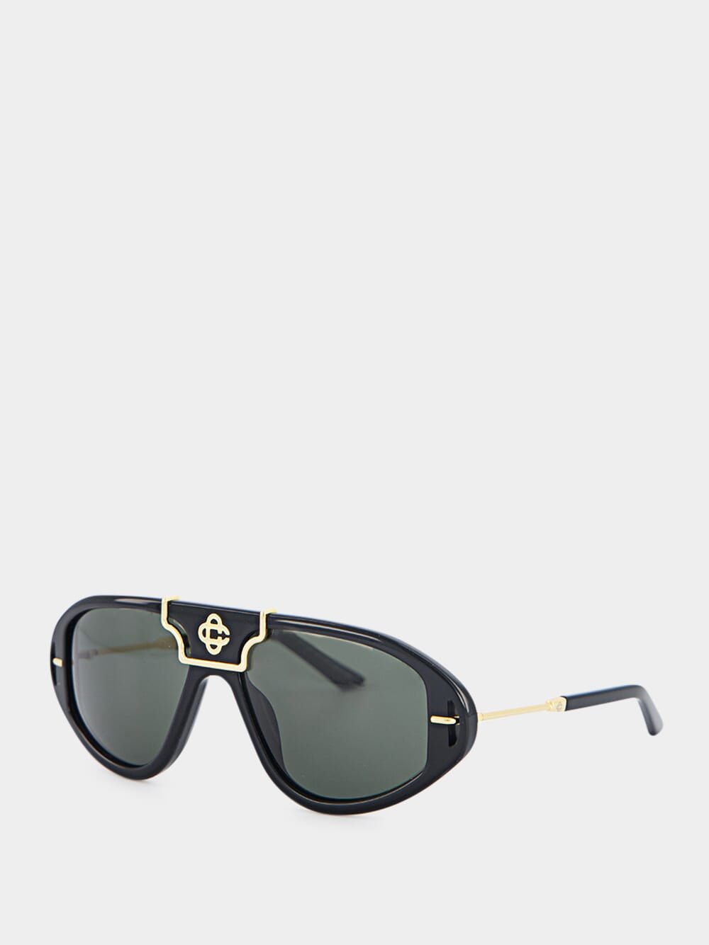 CasablancaBlack & Gold The Hacienda Sunglasses at Fashion Clinic