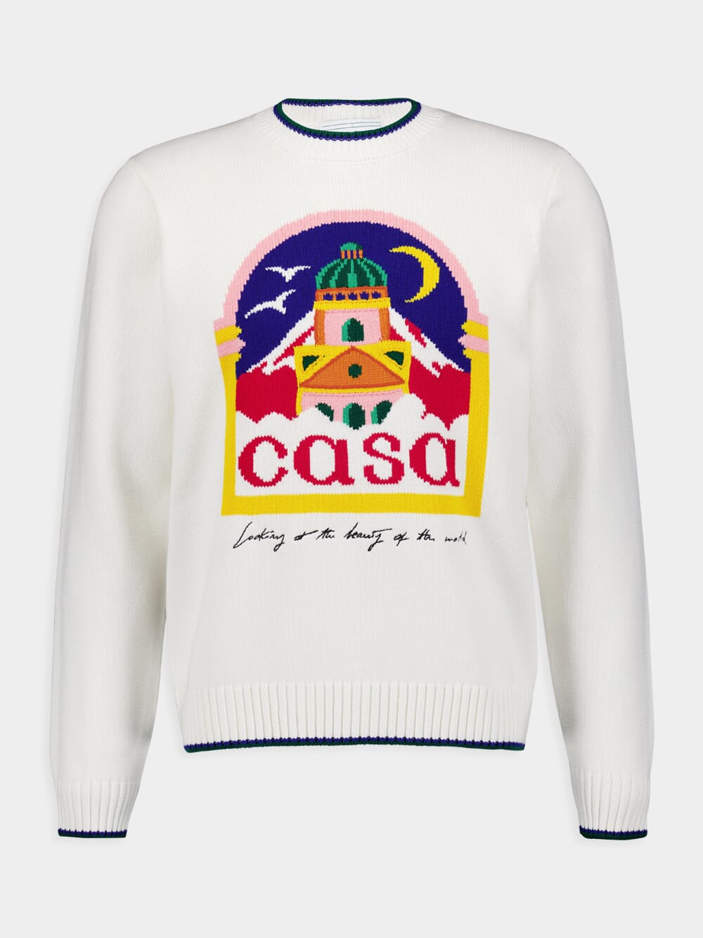 CasablancaCasa Intarsia Knit Jumper at Fashion Clinic