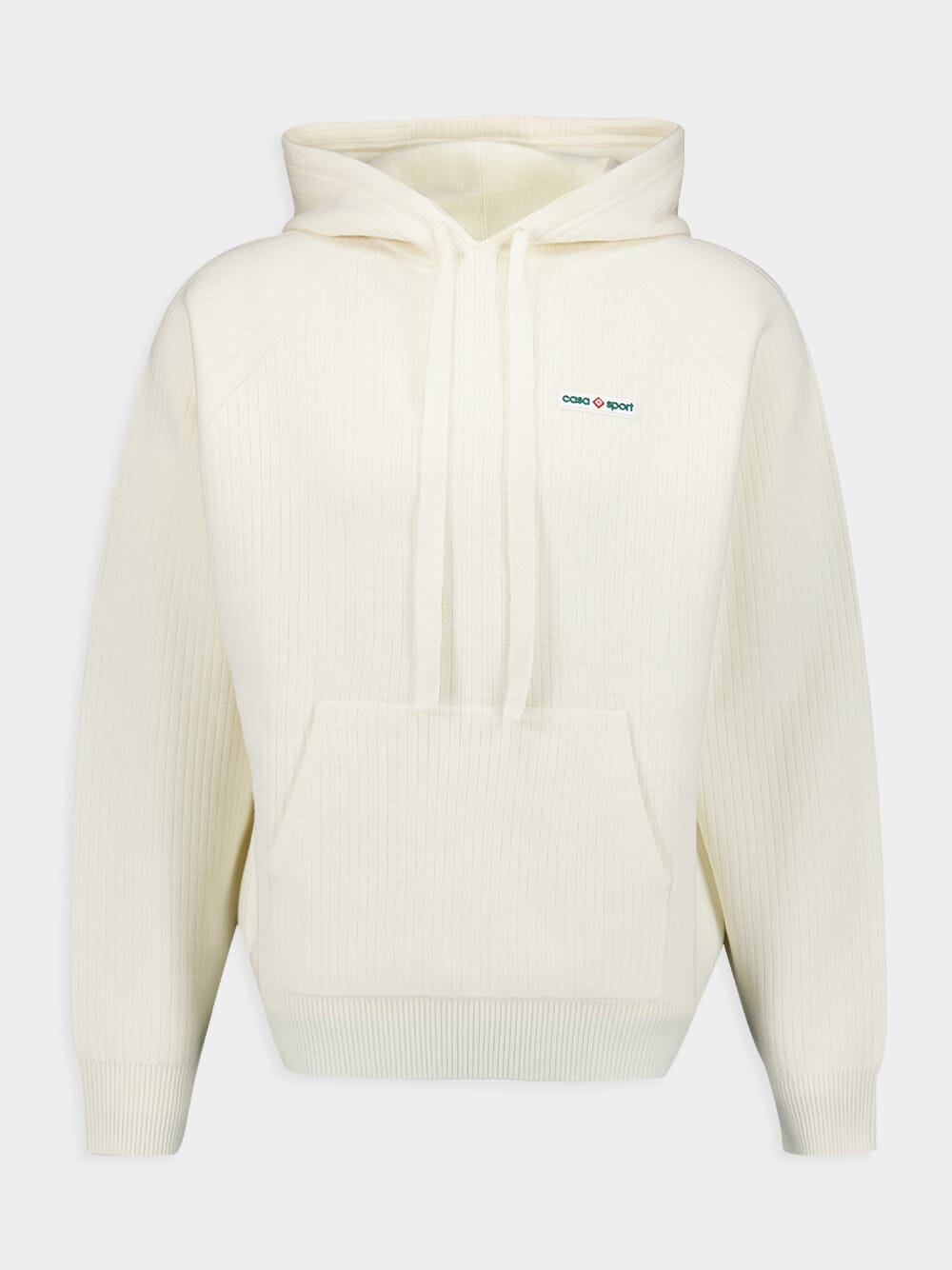 CasablancaCasa Sport Ribbed Knit Hoodie at Fashion Clinic