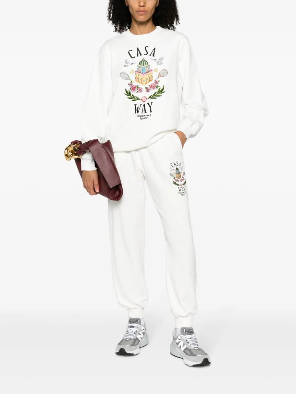 CasablancaCasa Way Cotton Track Pants at Fashion Clinic