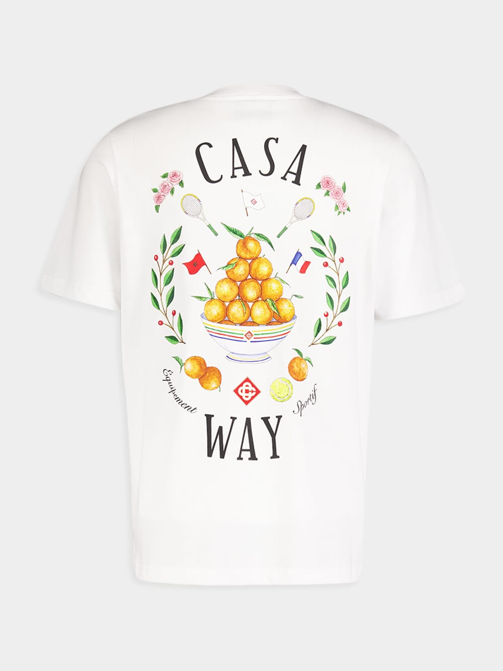 CasablancaCasa Way Graphic-Print Cototn T-Shirt at Fashion Clinic