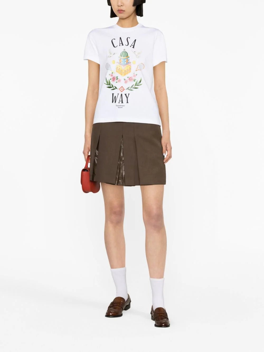 CasablancaCasa Way Printed Cotton T-Shirt at Fashion Clinic