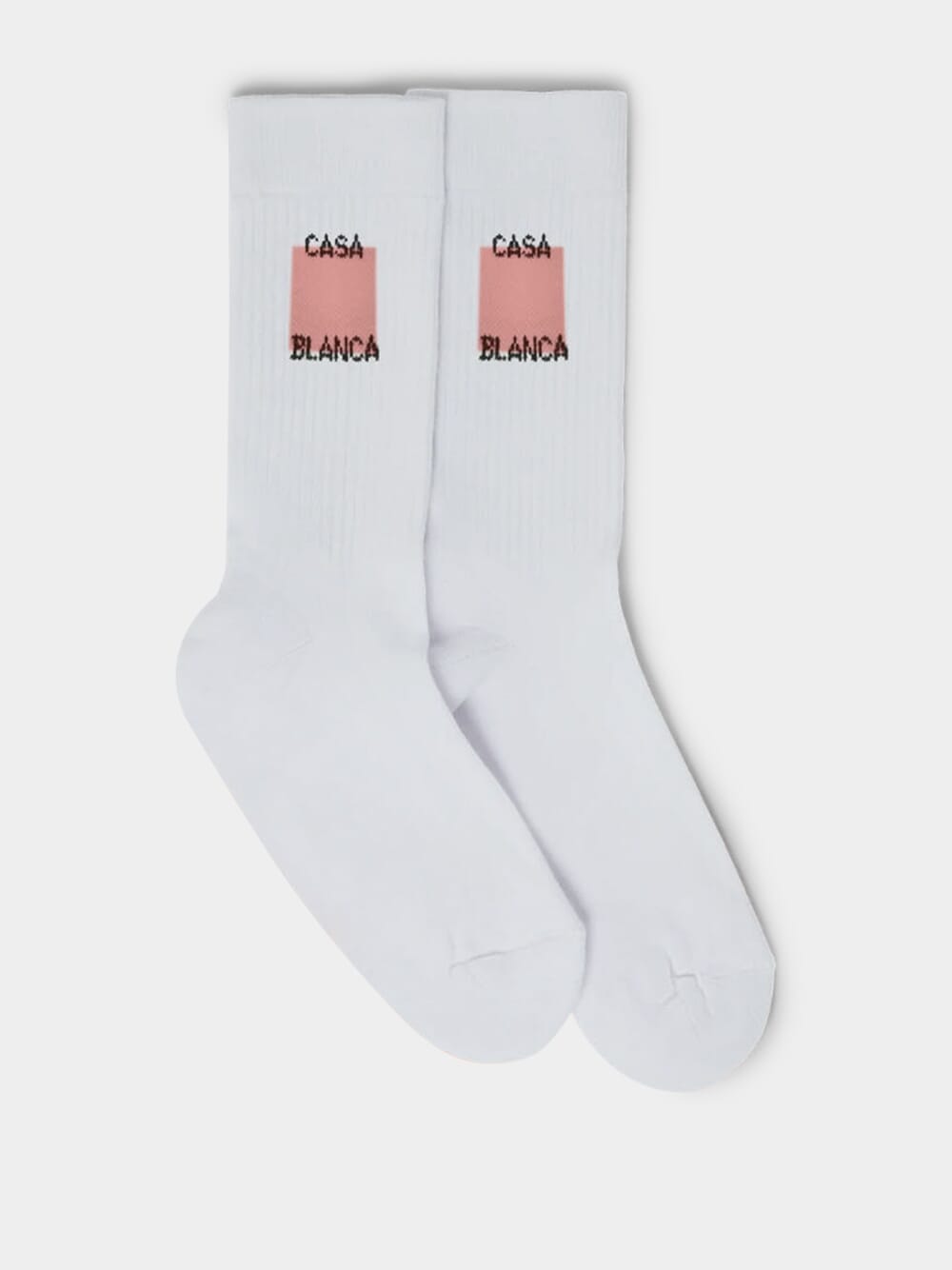 CasablancaCasablanca Pink Square Logo Sport Socks at Fashion Clinic