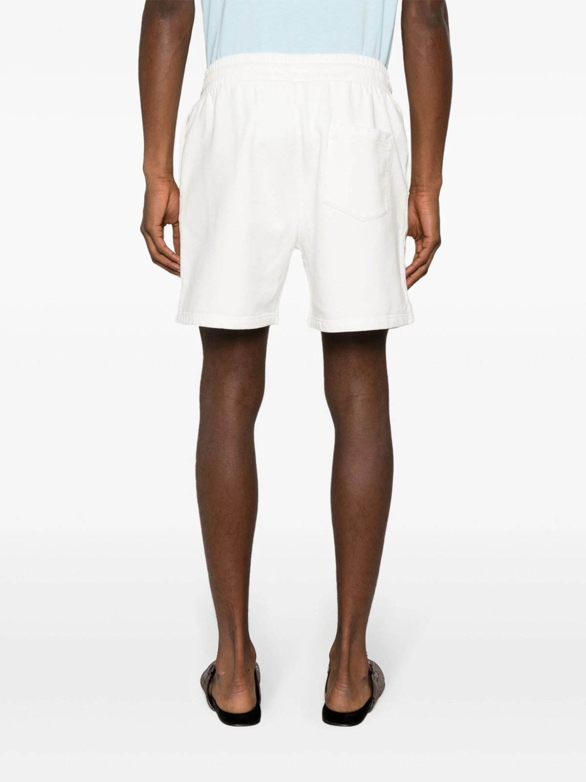 CasablancaEmbroidered Organic Cotton Shorts at Fashion Clinic