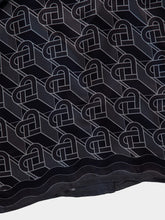 Casablanca Heart Monogram-Print Cropped Shirt