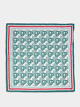 Casablanca Heart Monogram Silk Scarf