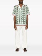 Casablanca Heart Monogram Silk Shirt