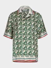 Casablanca Heart Monogram Silk Shirt