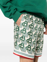 Casablanca Heart Monogram Silk Shorts