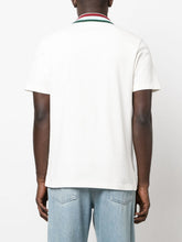 Casablanca Knitted-Collar Cotton White Polo-Shirt