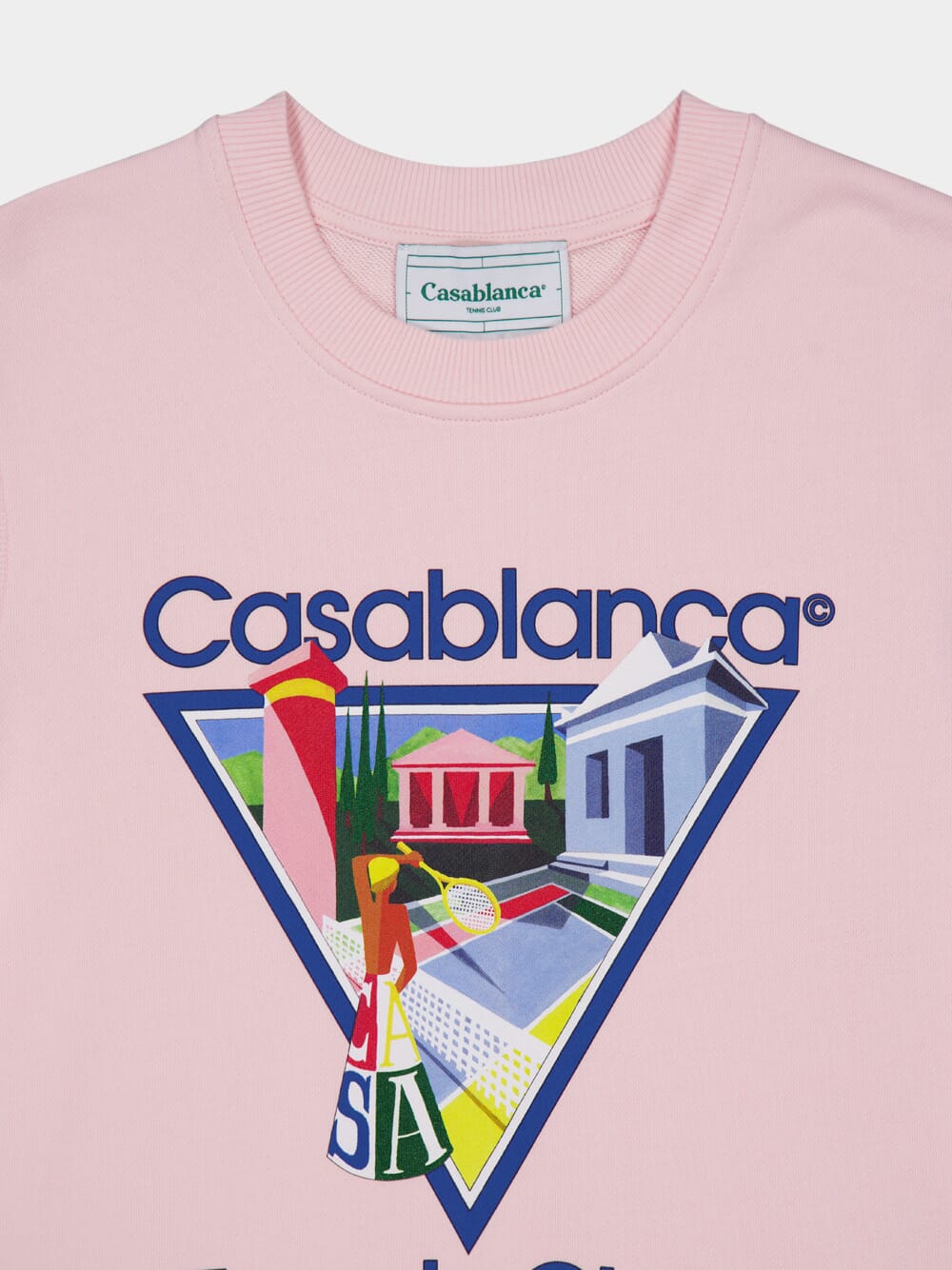 CasablancaLa Joueuse Cotton Sweatshirt at Fashion Clinic