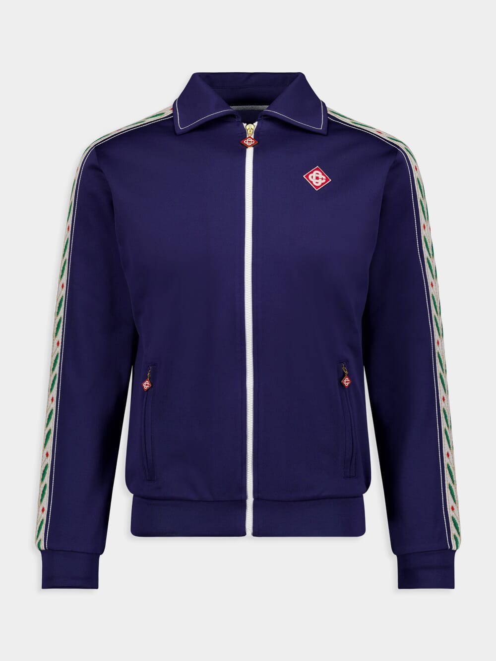 CasablancaLaurel Blue Track Jacket at Fashion Clinic