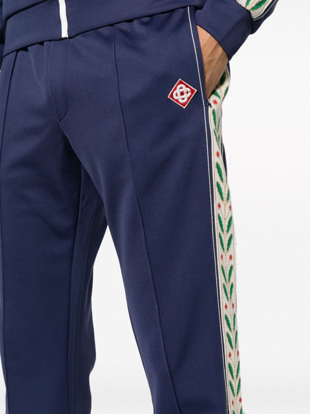 CasablancaLaurel Blue Track Pants at Fashion Clinic