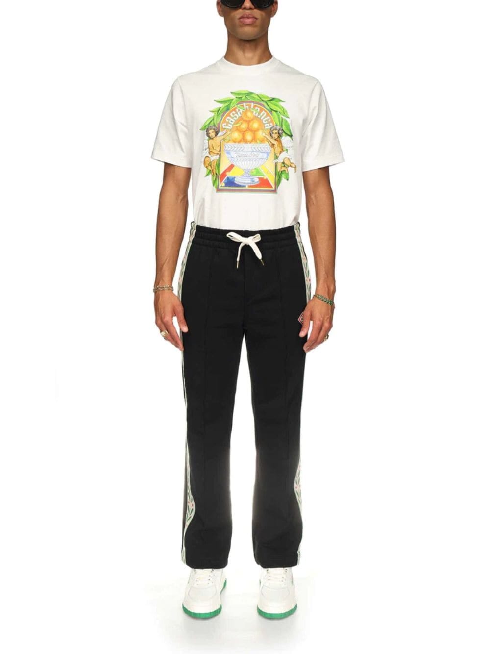 CasablancaLaurel Panelled Sweatpants at Fashion Clinic