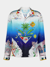 Casablanca Le Dimension Illustration Silk Shirt