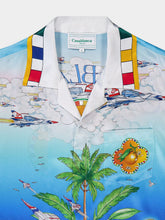 Casablanca Le Dimension Illustration Silk Shirt