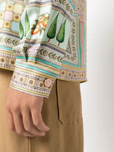 Casablanca Le Labyrinthe-Print Silk Shirt