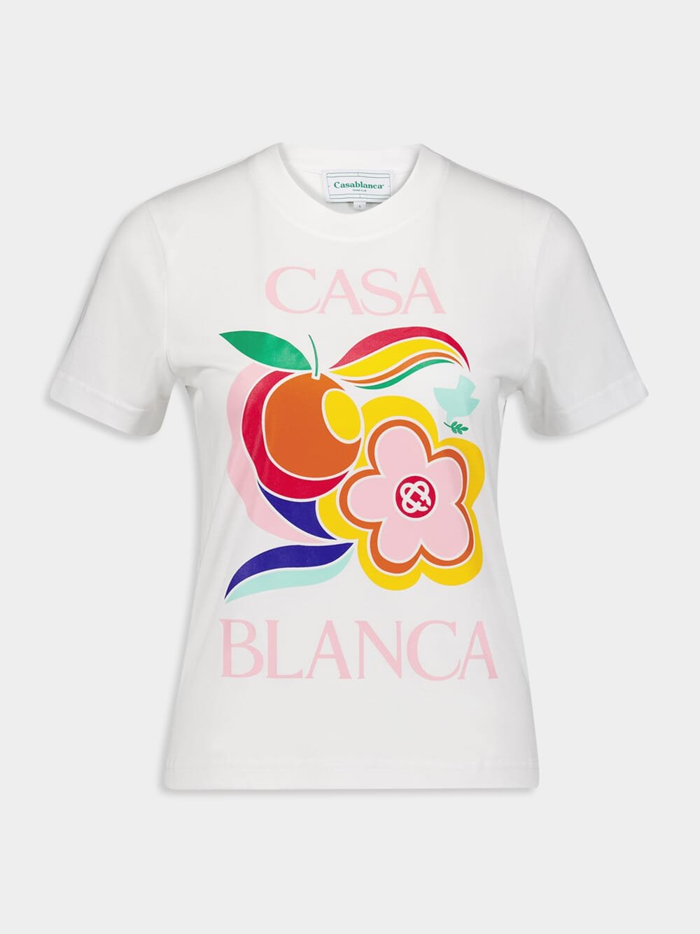 CasablancaLe Pouvoir Des Fleurs Cotton T-Shirt at Fashion Clinic