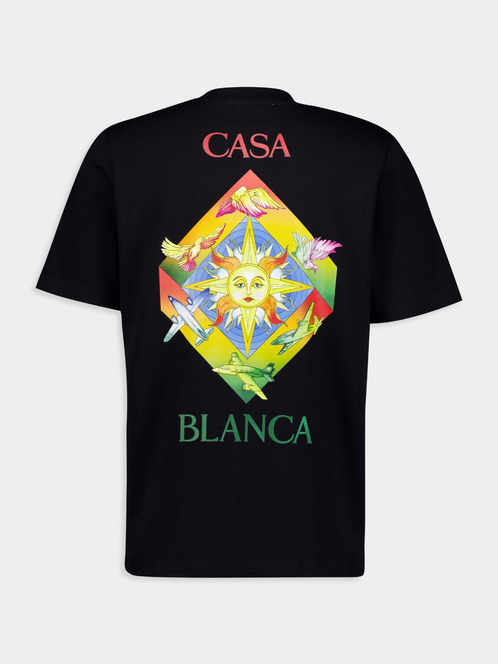 CasablancaLes Elements-Print Cotton T-shirt at Fashion Clinic