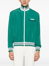 Casablanca Logo-Patch Green Track Jacket