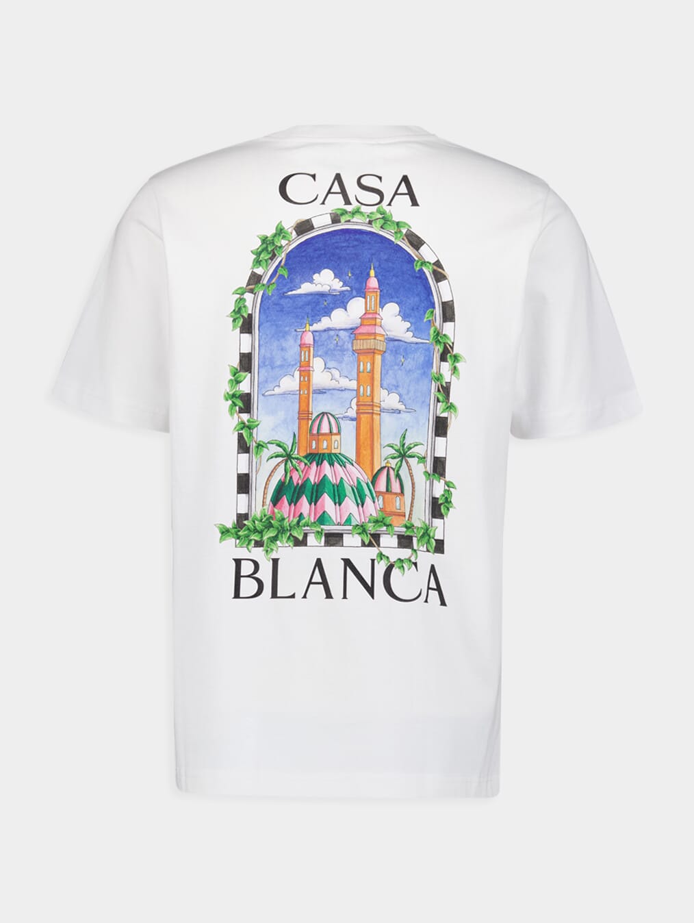 CasablancaLogo-Print Organic-Cotton T-Shirt at Fashion Clinic