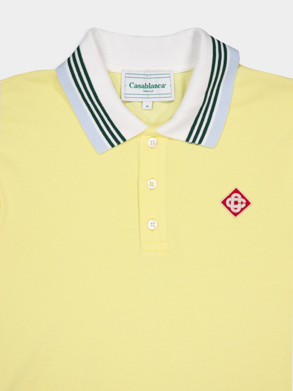 CasablancaPique Cotton Polo Shirt at Fashion Clinic